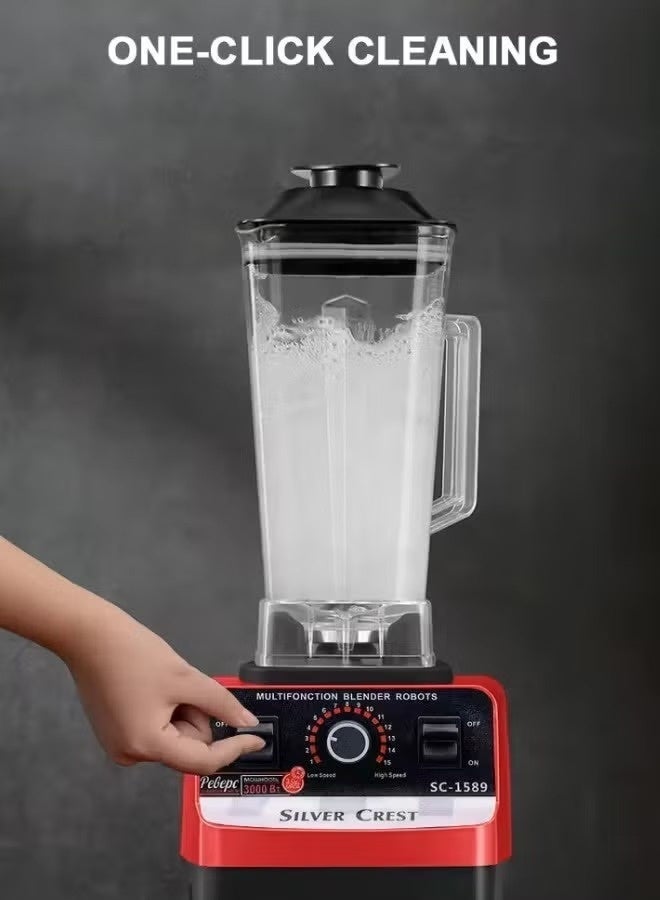 SILVER CREST Heavy Duty Commercial Juice & Fruit Mixer 4500W Silver Crest SC-1589 – 2-in-1 Juicer & Smoothie Blender - Image 3